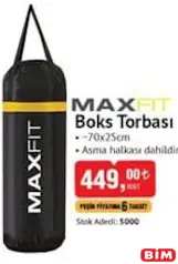 MAXFİT BOKS TORBASI 70X25 CM MAXFİT BOKS TORBASI 70X25 CM